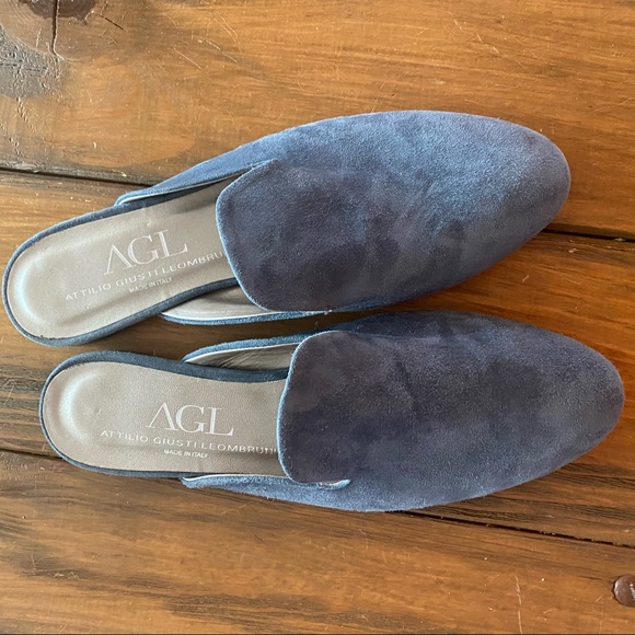 Attilio Giusti Leombruni Shoes - AGL grey suede mules